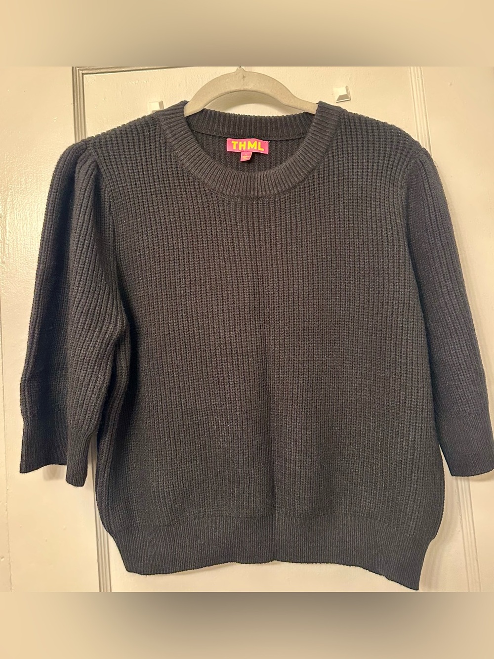 THML Ribbed Crewneck Sweater (black)